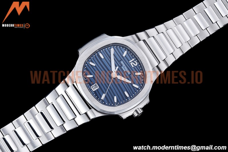 Patek Philippe - Nautilus Ladies 7118 35mm SS/SS Blue/Stk PPF A324