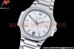 Patek Philippe - Nautilus Ladies 7118 35mm Dia SS/SS Wht/Stk PPF A324