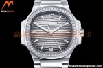Patek Philippe - Nautilus Ladies 7118 35mm Dia SS/SS Grey/Stk PPF A324