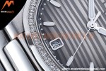 Patek Philippe - Nautilus Ladies 7118 35mm Dia SS/SS Grey/Stk PPF A324