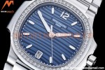 Patek Philippe - Nautilus Ladies 7118 35mm Dia SS/SS Blue/Stk PPF A324