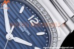 Patek Philippe - Nautilus Ladies 7118 35mm Dia SS/SS Blue/Stk PPF A324