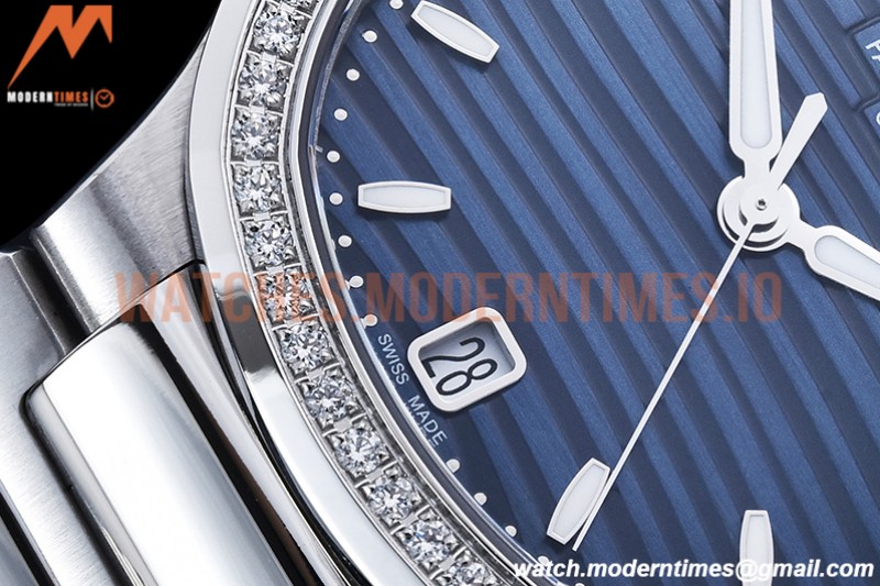 Patek Philippe - Nautilus Ladies 7118 35mm Dia SS/SS Blue/Stk PPF A324