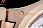 Patek Philippe - Nautilus Ladies 7118 35mm RG/RG Wht/Stk PPF A324