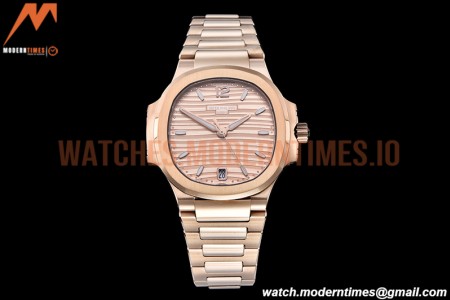 Patek Philippe - Nautilus Ladies 7118 35mm RG/RG RG/Stk PPF A324