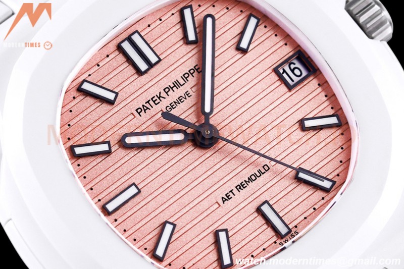 Patek Philippe - Nautilus AET 5711 40mm White CER/RU Pink/Stk AMGF MY9015