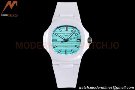 Patek Philippe - Nautilus AET 5711 40mm White CER/RU Stk Tiffany Blue AMGF MY9015