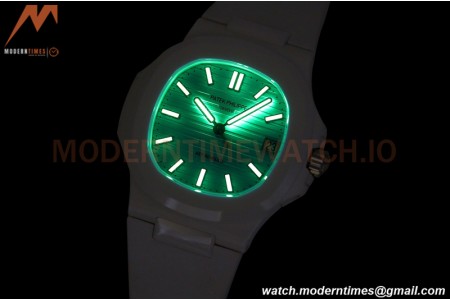 Patek Philippe - Nautilus AET 5711 40mm White CER/RU Stk Tiffany Blue AMGF MY9015