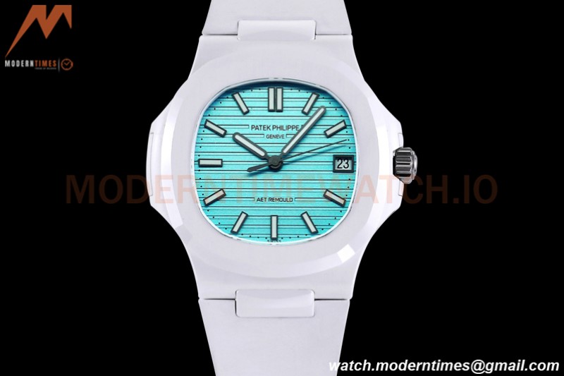 Patek Philippe - Nautilus AET 5711 40mm White CER/RU Stk Tiffany Blue AMGF MY9015