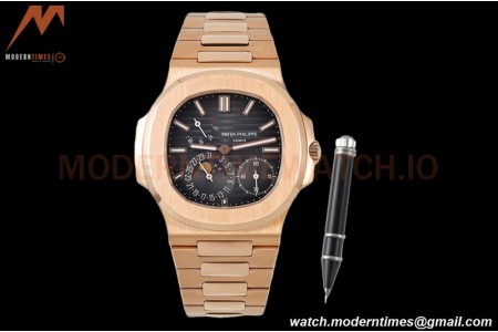 Patek Philippe - Nautilus Moon Phase 5712R RG/RG Black PPF A240