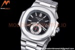 Patek Philippe - Nautilus Chronograph 5980 SS/SS Black PPF A7750 Mod