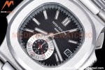 Patek Philippe - Nautilus Chronograph 5980 SS/SS Black PPF A7750 Mod