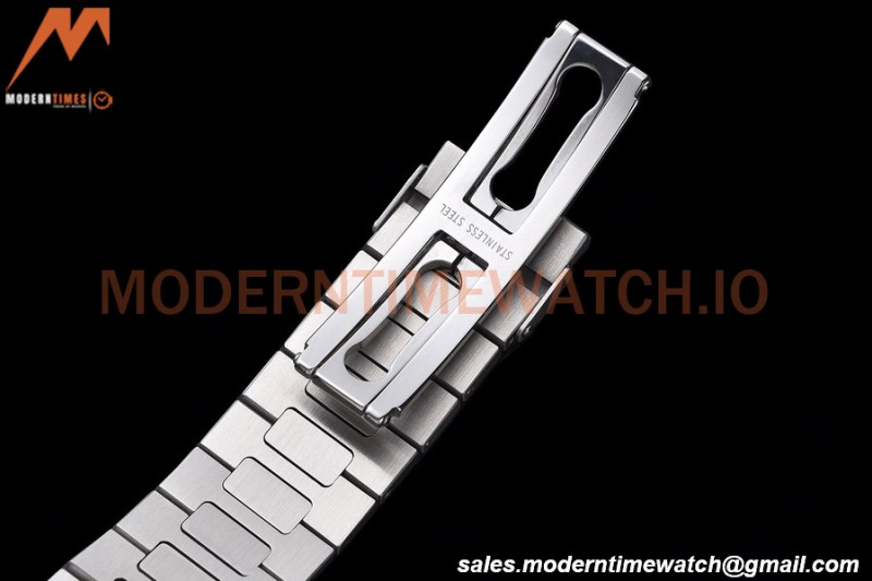 Patek Philippe - Nautilus Chronograph 5980 SS/SS White PPF A7750 Mod