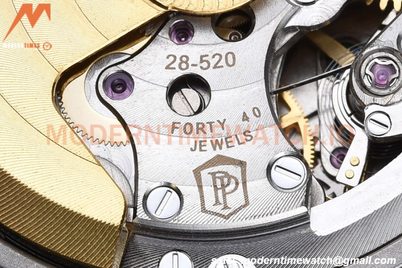 Patek Philippe - Nautilus Chronograph 5980 SS/SS White PPF A7750 Mod