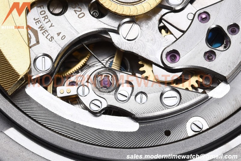 Patek Philippe - Nautilus Chronograph 5980 SS/SS White PPF A7750 Mod