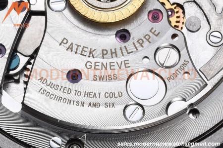 Patek Philippe - Nautilus Chronograph 5980 SS/SS White PPF A7750 Mod
