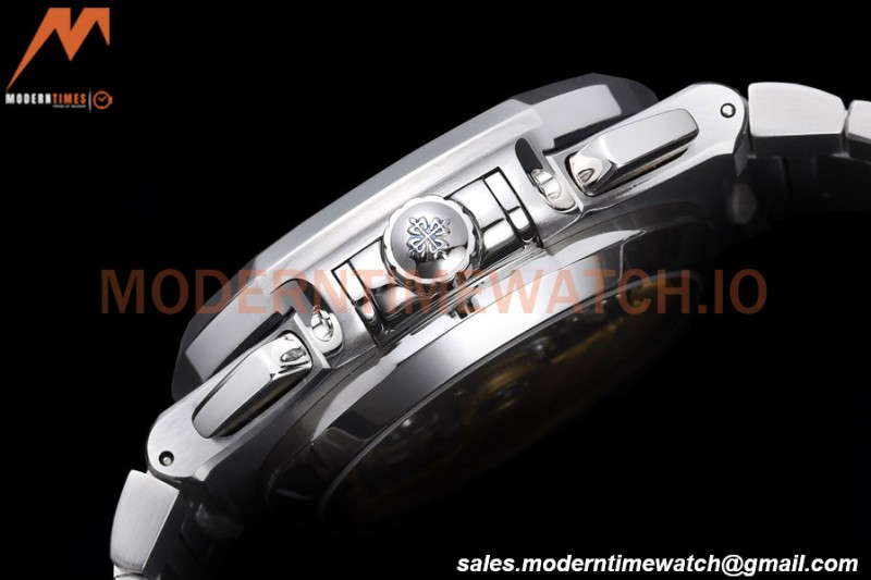 Patek Philippe - Nautilus Chronograph 5980 SS/SS White PPF A7750 Mod