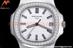 Patek Philippe - Nautilus Automatic 40mm 5711/1A Diamond SS/SS White PPF A324