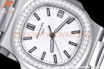 Patek Philippe - Nautilus Automatic 40mm 5711/1A Diamond SS/SS White PPF A324