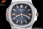 Patek Philippe - Nautilus Automatic 40mm 5713/1G Diamond SS/SS Navy PPF A324