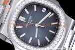 Patek Philippe - Nautilus Automatic 40mm 5713/1G Diamond SS/SS Navy PPF A324