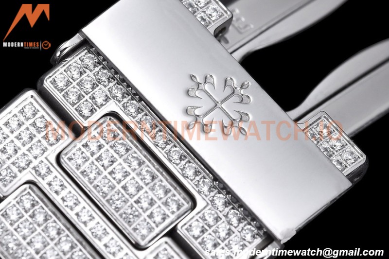 Patek Philippe - Nautilus Automatic 40mm 5719/1G SS/SS Full Diamond PPF A324