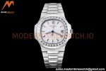 Patek Philippe - Nautilus Automatic 40mm 5711/110P Diamond SS/SS Wht/Dia PPF A324