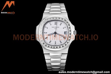 Patek Philippe - Nautilus Automatic 40mm 5711/110P Diamond SS/SS Wht/Dia PPF A324