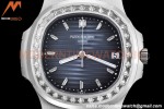 Patek Philippe - Nautilus Automatic 40mm 5713/1G Diamond SS/SS Blue/Diam PPF A324