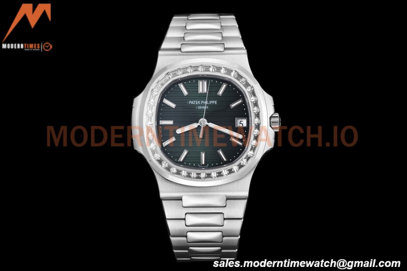 Patek Philippe - Nautilus Automatic 40mm 5711/1300A Diamond SS/SS Green PPF A324