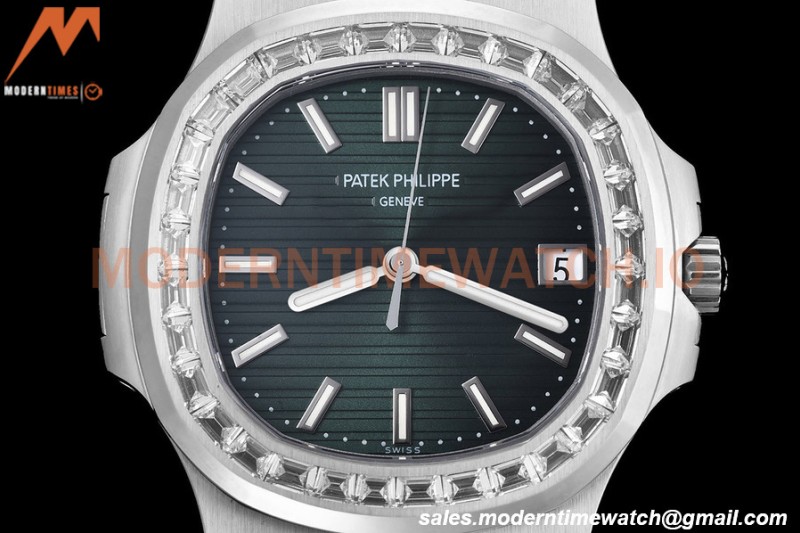 Patek Philippe - Nautilus Automatic 40mm 5711/1300A Diamond SS/SS Green PPF A324