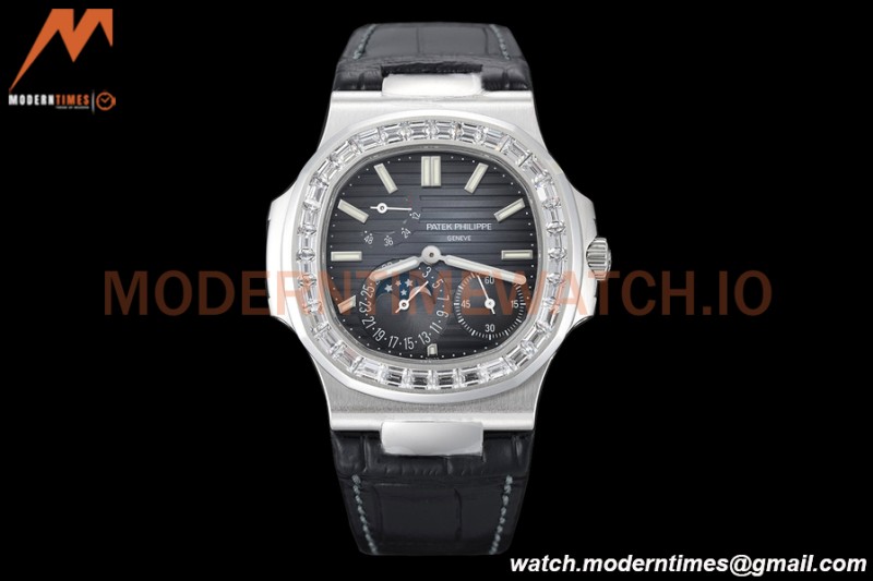 Patek Philippe - Nautilus Moon Phase 5722G 40mm Diamond SS/LE Blue PPF A240