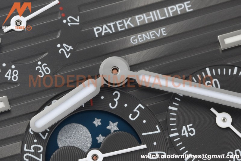Patek Philippe - Nautilus Moon Phase 5722G 40mm Diamond SS/LE Grey PPF A240