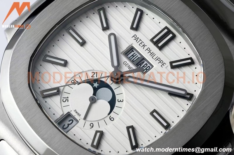 Patek Philippe - Nautilus 40.5mm Annual Calendar 5726/1A SS/SS White PPF A324