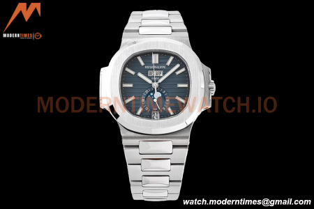 Patek Philippe - Nautilus 40.5mm Annual Calendar 5726/1A SS/SS Blue PPF A324