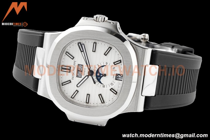 Patek Philippe - Nautilus 40.5mm Annual Calendar 5726/1A SS/RU White PPF A324