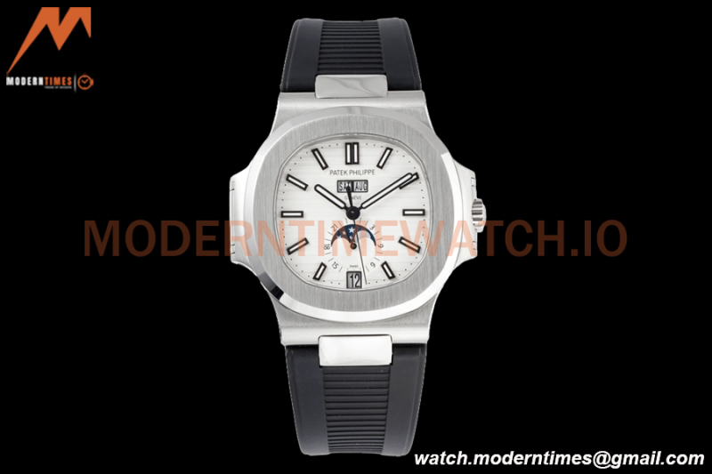 Patek Philippe - Nautilus 40.5mm Annual Calendar 5726/1A SS/RU White PPF A324