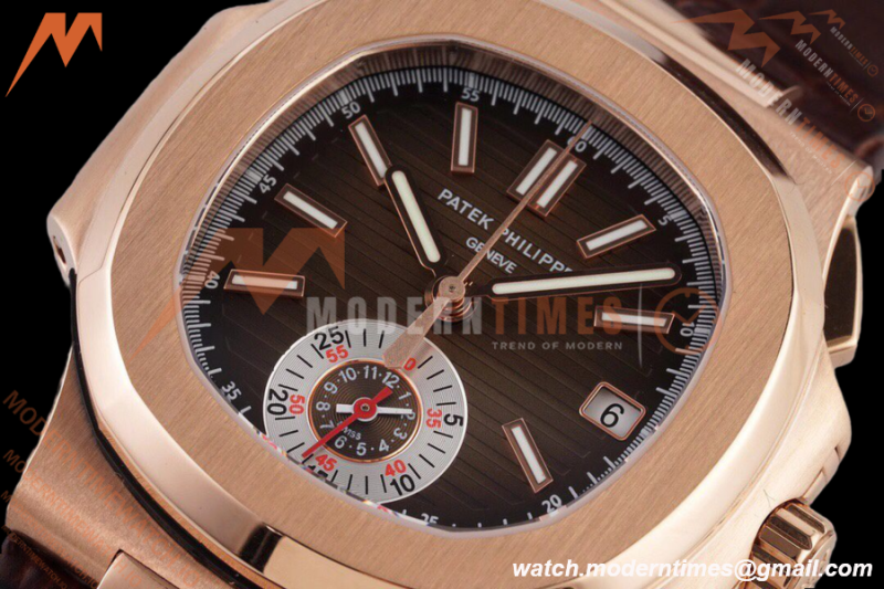 Patek Philippe - Nautilus Chronograph 5980 RG/LE Brown 3KF V2 A7750 Mod