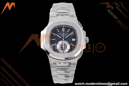Patek Philippe - Nautilus Chronograph 5980 SS/SS Blue 3KF V2 A7750 Mod