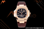 Patek Philippe - Nautilus Chronograph 5980 RG/LE Black 3KF V2 A7750 Mod