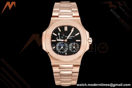 Patek Philippe - Nautilus 5712R 40mm RG/RG Blk/Stk 3KF A240