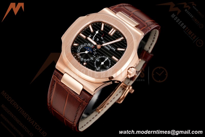 Patek Philippe - Nautilus 5712R 40mm RG/LE Blk/Stk 3KF A240
