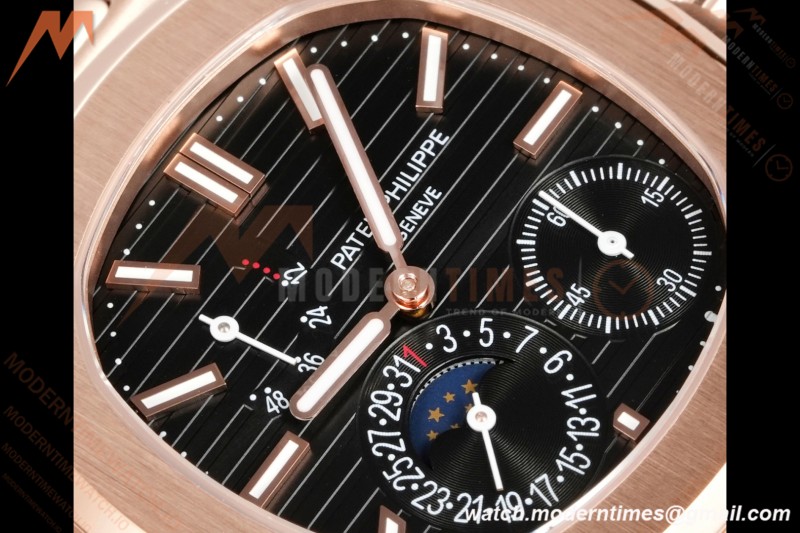 Patek Philippe - Nautilus 5712R 40mm RG/LE Blk/Stk 3KF A240
