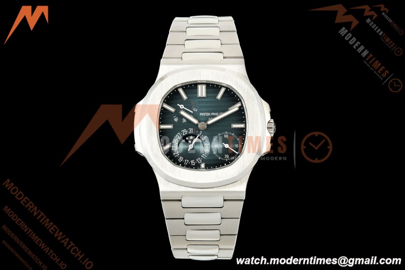 Patek Philippe - Nautilus 5712/1A 40mm SS/SS Blue/Stk VAF Customized Super Engraved A240