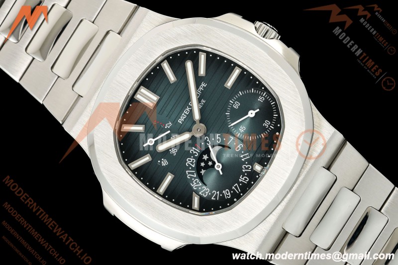 Patek Philippe - Nautilus 5712/1A 40mm SS/SS Blue/Stk VAF Customized Super Engraved A240