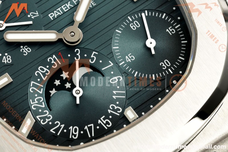 Patek Philippe - Nautilus 5712/1A 40mm SS/SS Blue/Stk VAF Customized Super Engraved A240