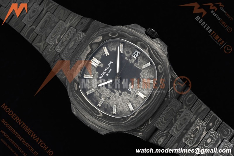 Patek Philippe - Nautilus DiW 5711 40mm Black CER/CER Forged Carbon Crystal Dial DIWF A324CS | 파텍 필립 - 노틸러스 DiW 5711 40mm 블랙 CER/CER 단조 카본 크리스탈 다이얼 DIWF A324CS