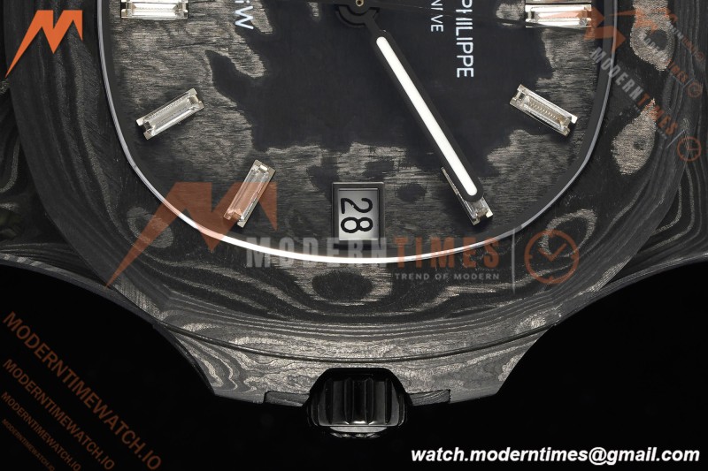 Patek Philippe - Nautilus DiW 5711 40mm Black CER/CER Forged Carbon Crystal Dial DIWF A324CS | 파텍 필립 - 노틸러스 DiW 5711 40mm 블랙 CER/CER 단조 카본 크리스탈 다이얼 DIWF A324CS