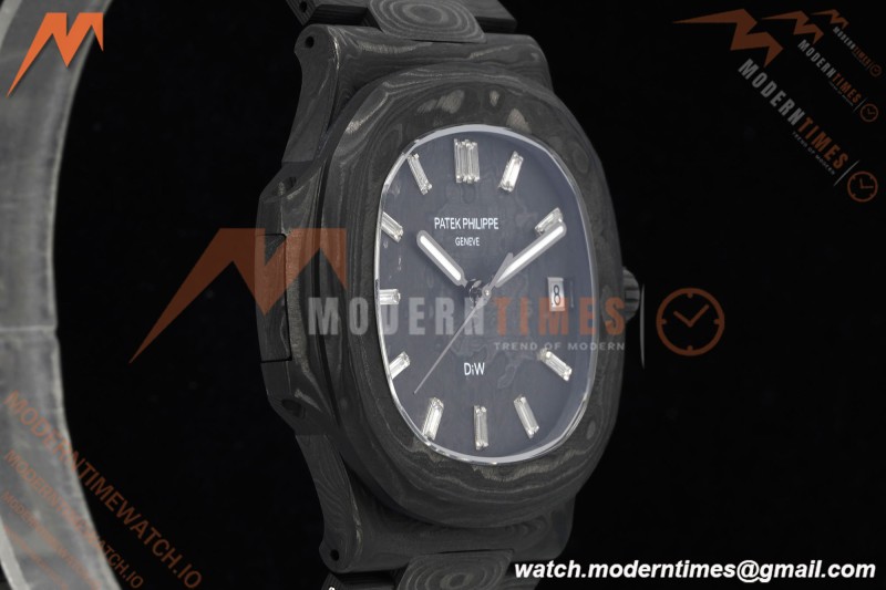 Patek Philippe - Nautilus DiW 5711 40mm Black CER/CER Forged Carbon Crystal Dial DIWF A324CS | 파텍 필립 - 노틸러스 DiW 5711 40mm 블랙 CER/CER 단조 카본 크리스탈 다이얼 DIWF A324CS