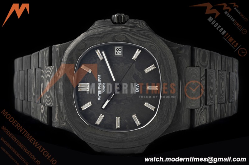 Patek Philippe - Nautilus DiW 5711 40mm Black CER/CER Forged Carbon Crystal Dial DIWF A324CS | 파텍 필립 - 노틸러스 DiW 5711 40mm 블랙 CER/CER 단조 카본 크리스탈 다이얼 DIWF A324CS